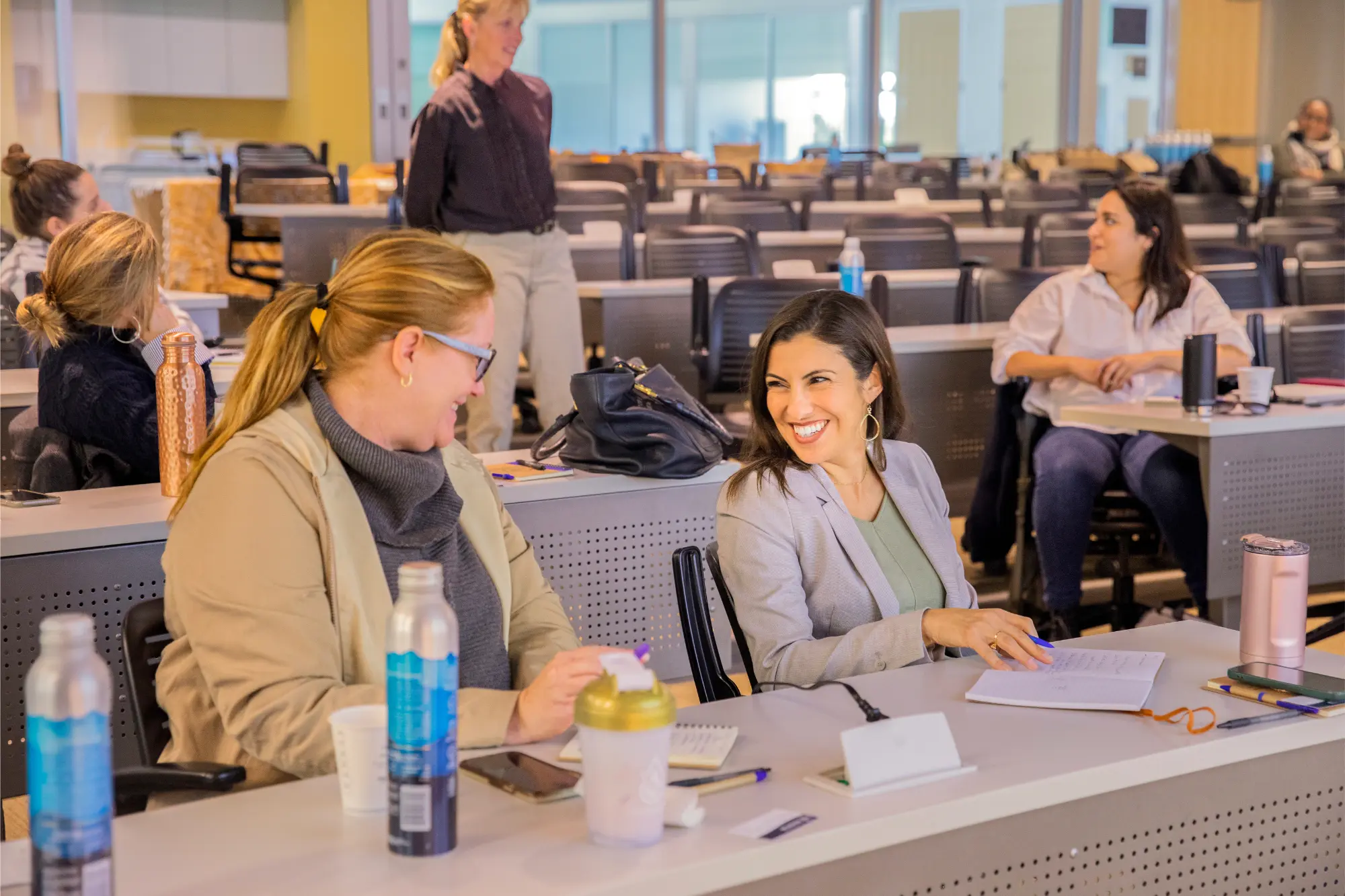 A group of faculty collaborating together
