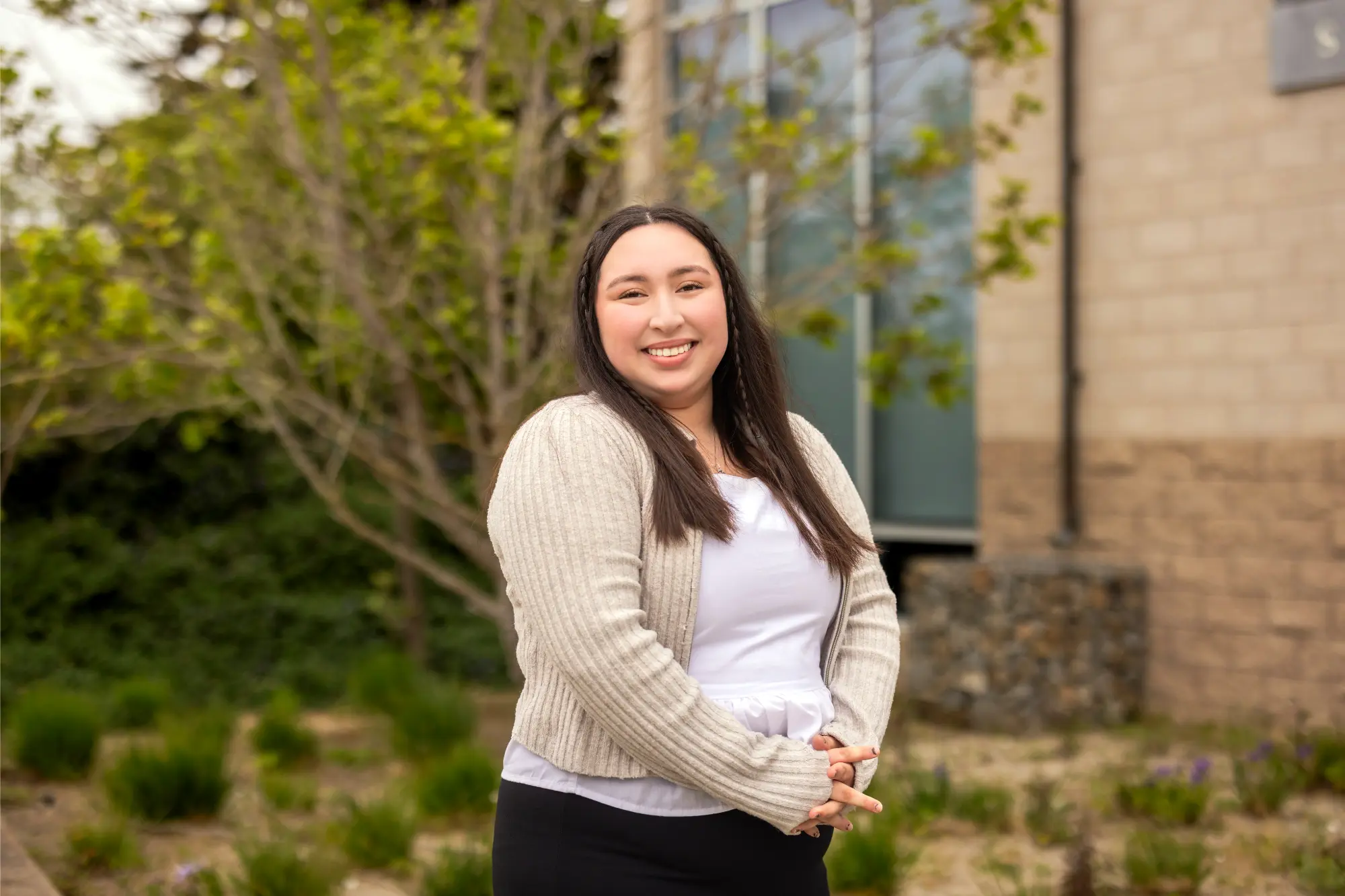 A portrait of a student in the statistics program