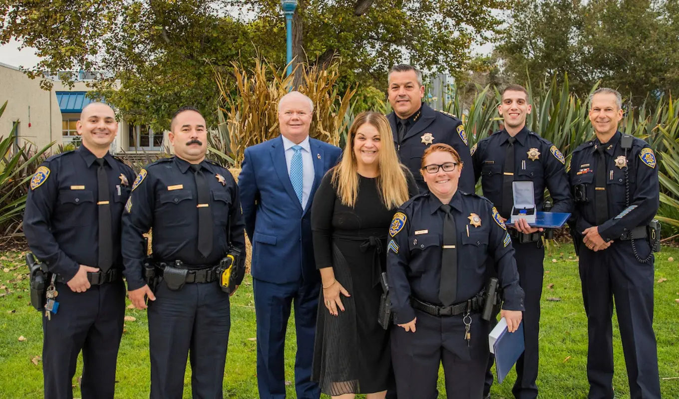 CSUMB police officers honored for valor and saving lives | California ...
