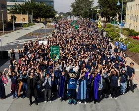 Convocation celebration with President, Faculty, Staff and Students