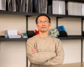 A portrait of Steven Kim, a professor of statistics at CSUMB