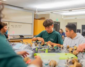 Students in class