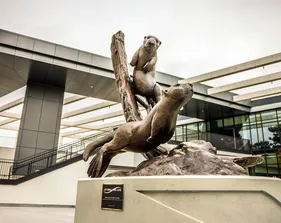Otter statue
