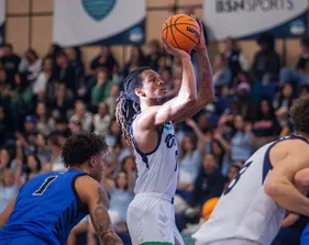 CSUMB Basketball player shooting a free throw