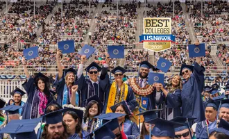 Students at graduation