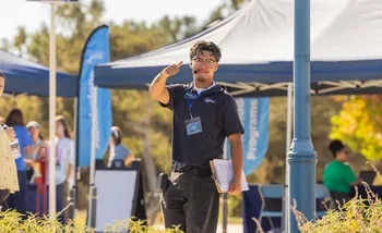 Friendly staff welcome students and supporters at Open House