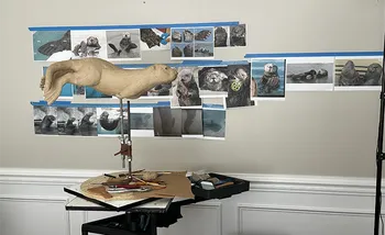 Otter horizontal sculpture