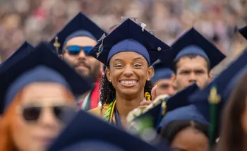 Samiya Terry smiling during graduation