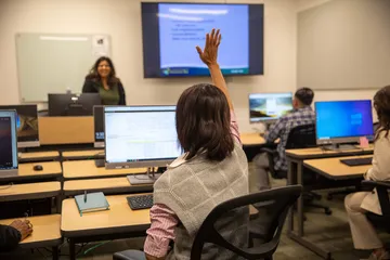 Finance office with some team members working