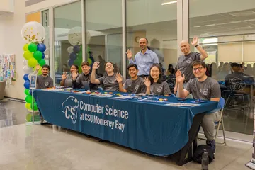 Admitted Otter day with students and faculty