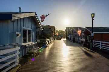 buildings at the wharf in old town monterey