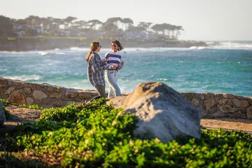 Two students at the beach