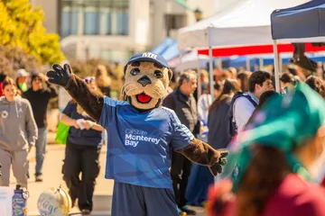 monte outside at events on campus