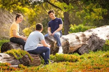 CSUMB students on campus grounds