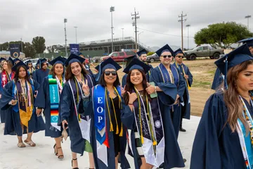 Commencement photo with EOP and First Gen students