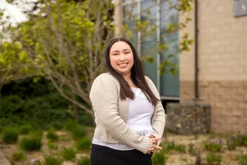 A portrait of a student in the statistics program