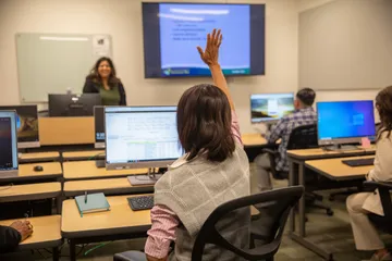 Finance office with some team members working