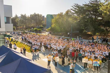 People gathered at an event