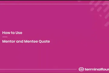 A picture of the mentor mentee content type walkthrough