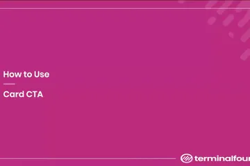 A picture of first slide of card cta walkthrough