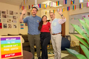 Rainbow raft pride center