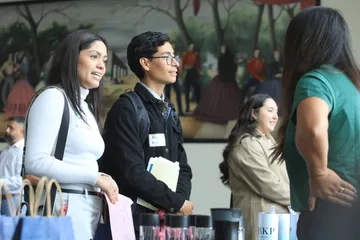 Accounting students talk to recruiters at Accounting Networking Event