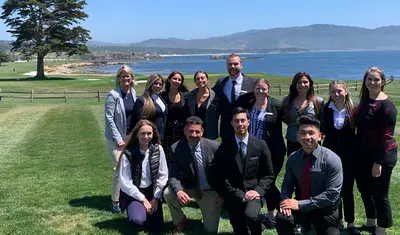 Hospitality Program students at Pebble Beach for Management Training