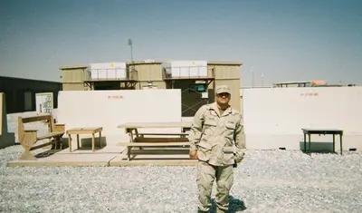 Antonio Lucero while stationed overseas in 2005-06 as part of Task Force Gator platoon.