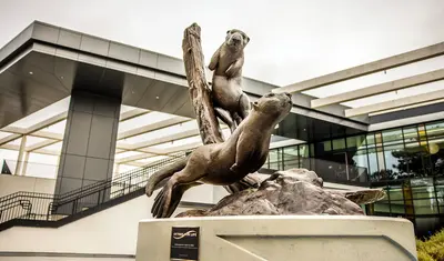 Otter statue