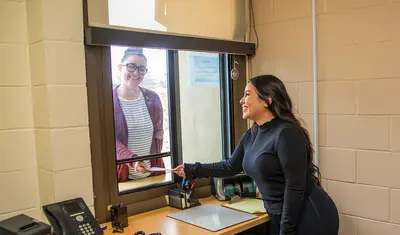 two members of the finance team
