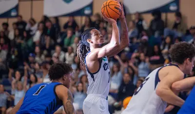 CSUMB Basketball player shooting a free throw