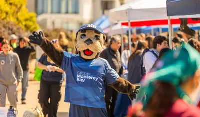 monte outside at events on campus