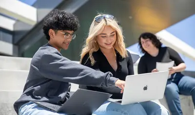 students sitting together