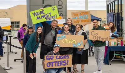 Students at the Monte 5k