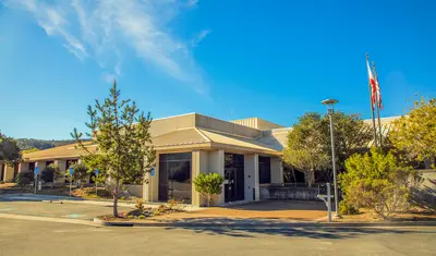 Front entrance of University Corporation building at Ryan Ranch