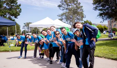 A group of move-in helpers during move-in