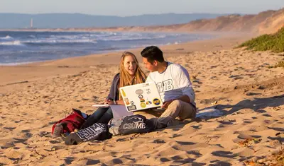 Scenic study sessions can take place every day for students at CSUMB, the closest CSU campus to the beach.