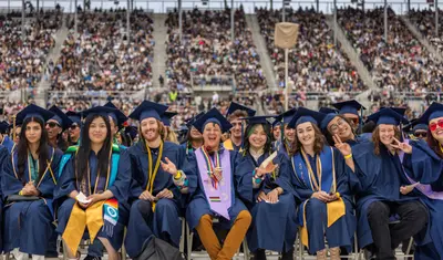 Students at Commencement