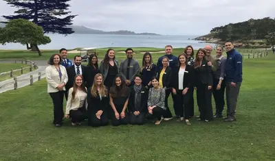 Students chosen to work for Pebble Beach as managers during the 2018 Concours d'Elegance