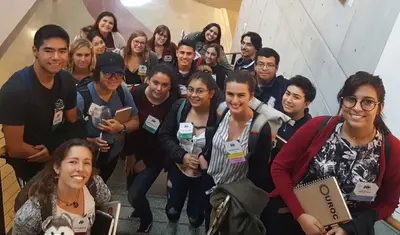 Group of McNair Scholars at CSUMB gathered for a photo in 2020