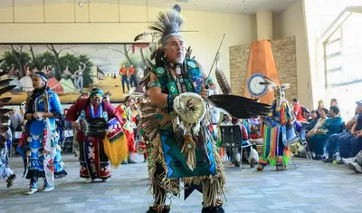 Photo: Native American dancers