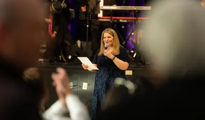 Vanya Quiñones at investiture reception