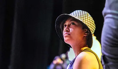 CSUMB student at the Las Memorias Rehearsals