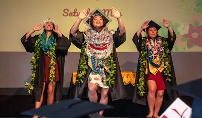 Photo: API dance during the Affinity graduation celebration