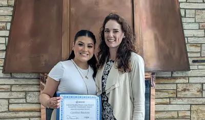 Carolina Bautista (left) and Christina Herzig