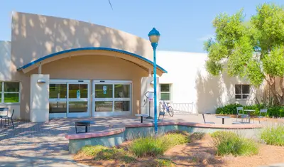 Outside ths student center building