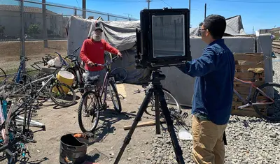 Binh Dahn (right) in Chinatown