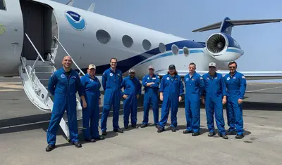 Jason Monsour (left) and crew