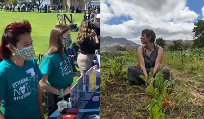 Wendy Feng and Amaris Lopez