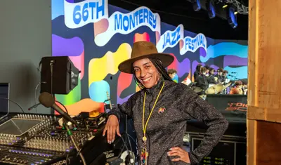 Isabella Lawrence intern at Monterey Jazz Festival